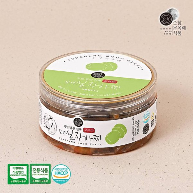 순창 문옥례 식품 고추장 매실장아찌 200g, 순창 문옥례 식품 순창문옥례식품 고추장 매실장아찌 20, 1개