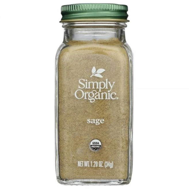 Simply Organic 유기농 그라운드 세이지 34g(1.2온스), 심플리 오가닉 SIMPLY ORGANIC 유기농 그라운 - 쿠팡
