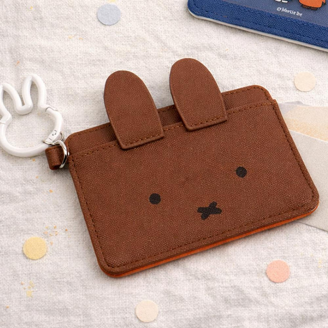 미피 카드 지갑_브라운