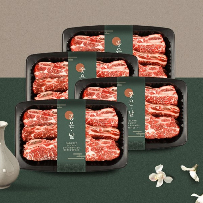 나주고깃간 [웰던푸드] 호주산 LA갈비 1kg x 4팩, 4개, 기타