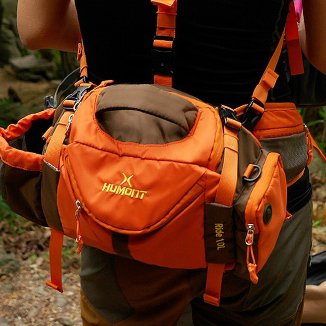 휴몬트 라이드 힙색 10L-소형배낭 가벼운 당일산행 등산용가방 등산배낭, 오렌지