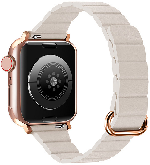 適用 APPLE WATCH 穿扣錶帶 S11 SE3 S10 46mm 45mm 女士錶帶, 星光色【玫金扣】,44/45/49/46mm, 1個