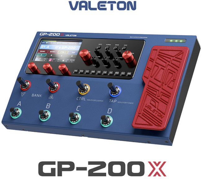 베일톤 Valeton GP-200X 멀티이펙터 (어댑터 포함), 1개, Valeton - GP200X