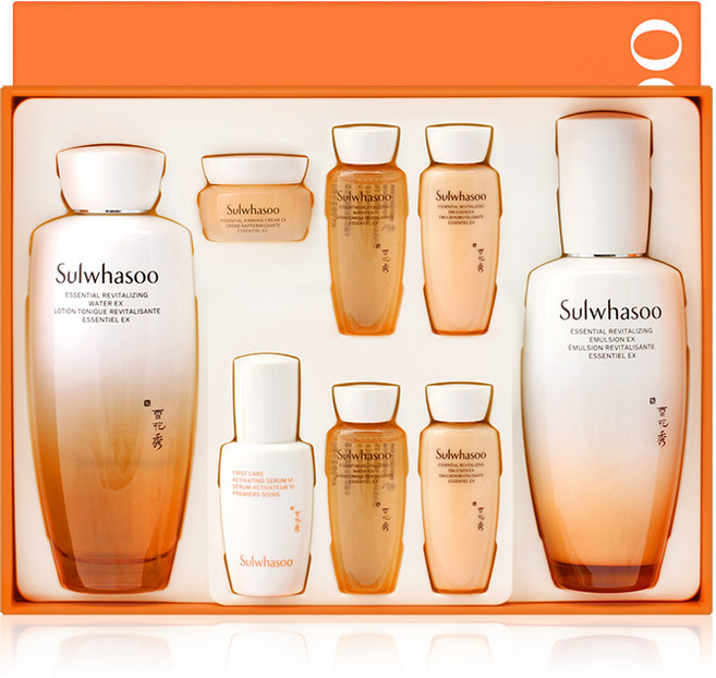 new 설화수 자음 2종 에센셜 기획세트+자음수 자음유액 15ml 키트 엄마 부모님 화장품 스킨로션 선물세트