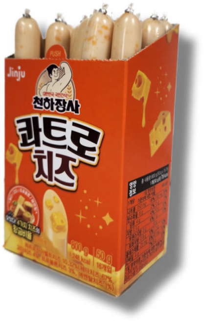 진주햄 진주 천하장사 콰트로 치즈 800g (50g x 16개입), 50g, 16개