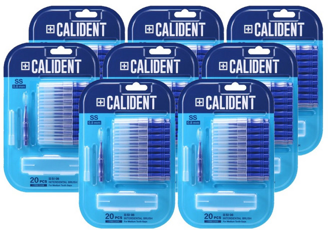 2080 칼리덴트 치간칫솔 마이크로, 0.8mm, 20개입, 8개