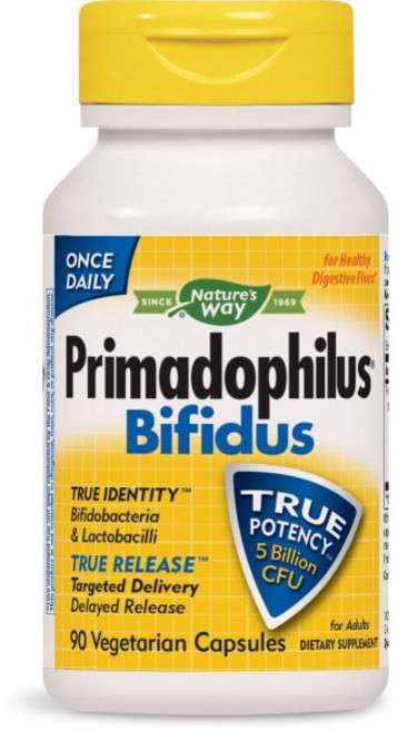 Nature's Way 然萃維 Primadophilus Bifidus比菲德氏菌素食膠囊, 90顆, 1罐