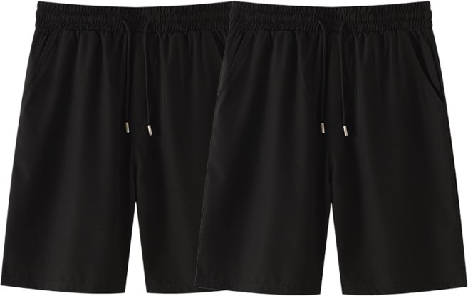 1+1 남자 반바지 와이드반바지 5부 반바지 베이잉