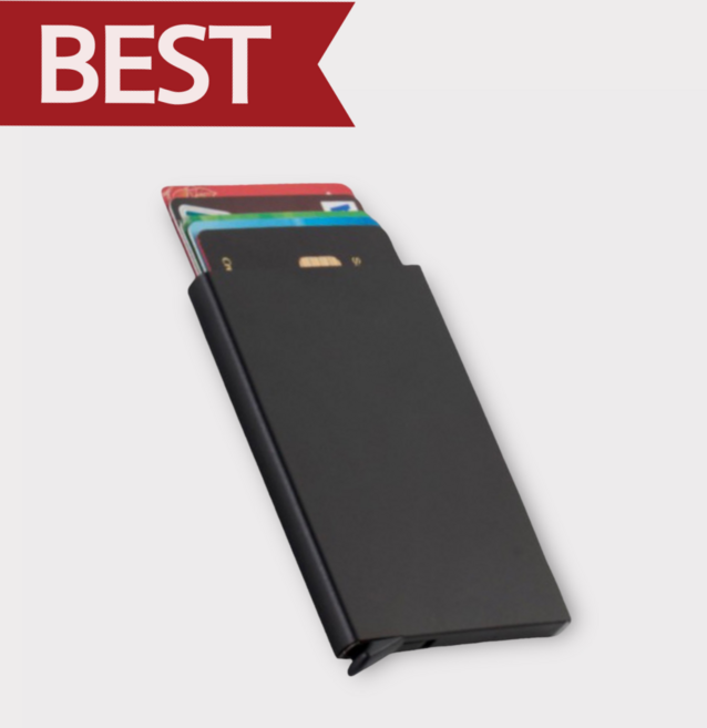 퀸시아 남성 카드지갑 아코디언 명함 지갑 케이스 카드홀더