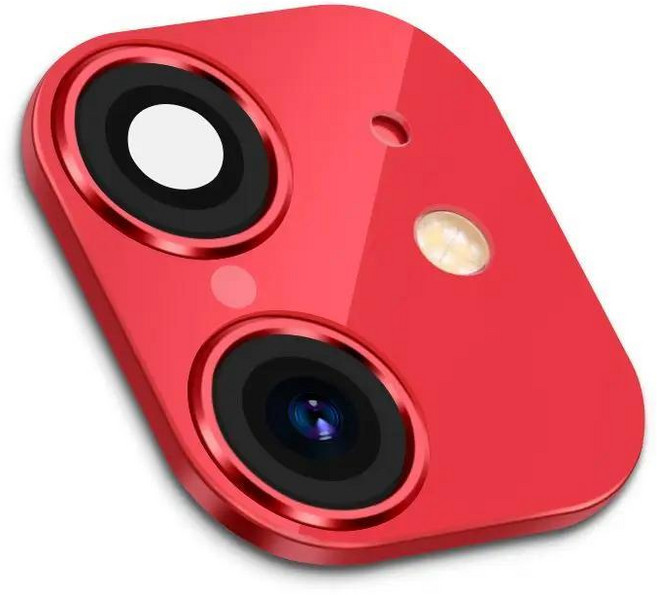 화면 보호기 가짜 카메라 렌즈 스티커 커버로 변경, 색상: 3. red-iphone XR, 1개