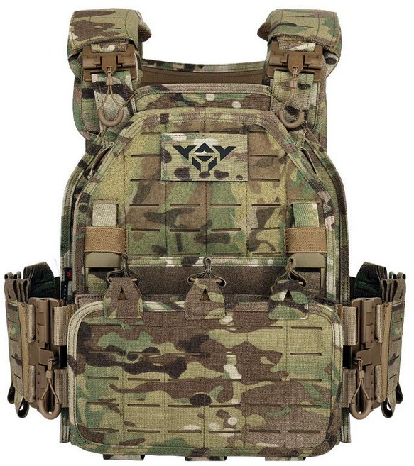 방탄복 플레이트캐리어 육군 방탄조끼 야외 장비, 1개, 기본 색상