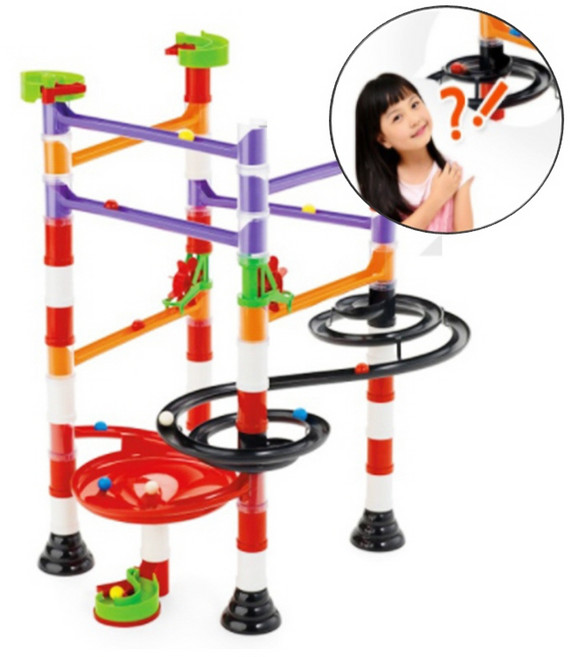 마블런 75P 구슬레일 구슬레일장난감, 레드, 혼합, 남여공용, 합성수지