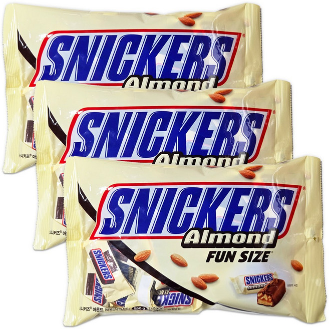 스니커즈 아몬드, 500g, 3개
