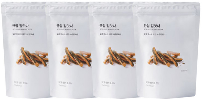 맛사랑 고소한 한입 김맛나, 4개, 110g