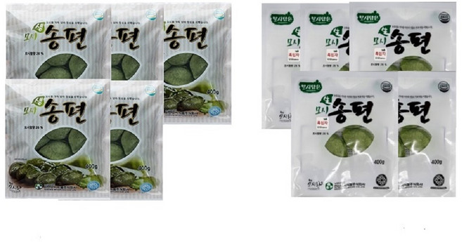 모시담은 한산모시떡 모시생송편400g5팩 흑임자생송편400g5팩 4kg, 1세트