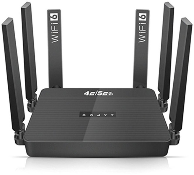 WiFi6 라우터 SIM 카드 슬롯 지원 4G 5G LTE 라우터 B2 B4 B5 B7, 검은색