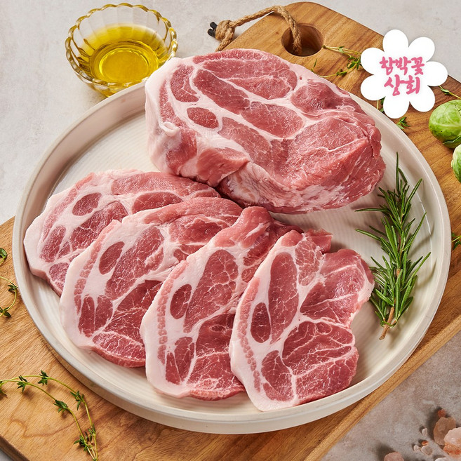 [한돈] 무항생제 목살 500g 구이용, 1개