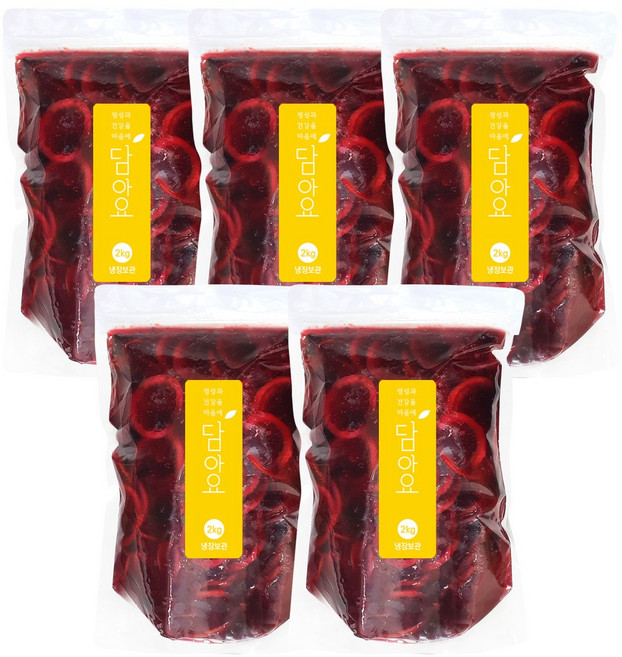 담아요 수제 베리청(정백당), 5개, 2kg