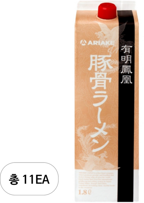 아리아케 호우오우 돈코츠 라면 NB 소스, 1.8L, 11개