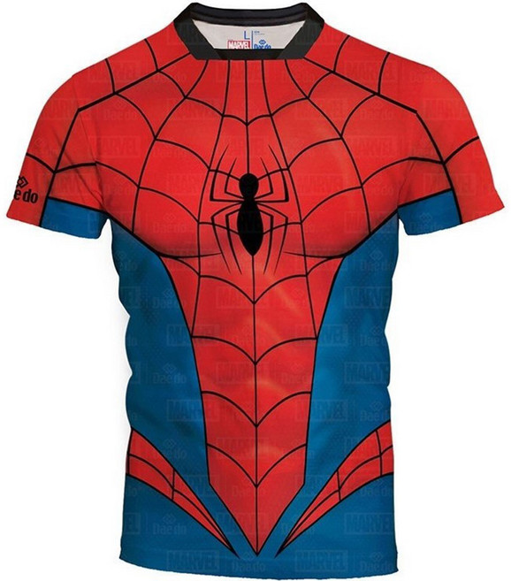 마블 아이언맨 스파이더맨 캡틴아메리카 헐크 반팔티셔츠 할로윈 코스튬