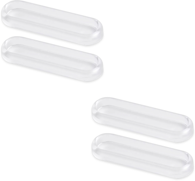 리빙로드 부착형 미닫이문 손잡이 (타원형) 4개, 1세트