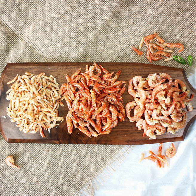 국내산 보리새우 홍새우 / 중국산 두절새우 200g 500g 볶음용 육수용, 1.국내산 보리새우, 2개