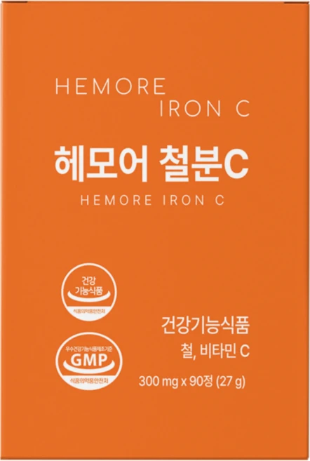 빈혈 고함량 어지럼증 도움 영양제 체내흡수 철분제, 90정, 1개 - 쿠팡