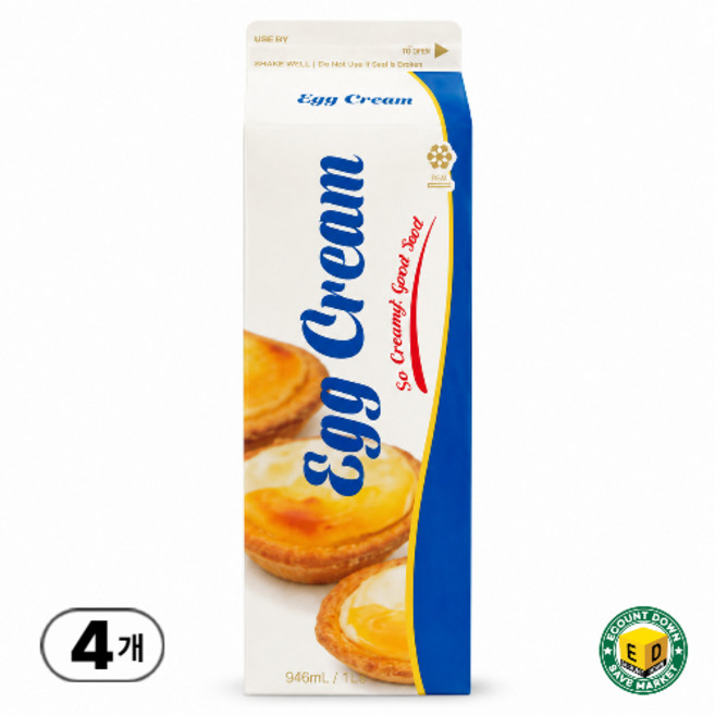 에그크림 [에그타르트베이스], 4개, 1kg