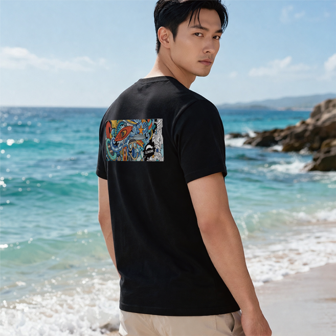 남자 기능성 반팔 티셔츠 쿨링 운동복 스포츠 여름 티 디제이워크 djwork SUMMER89