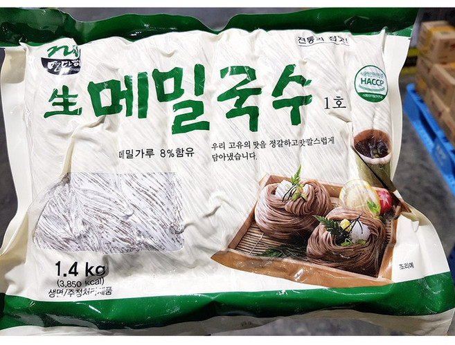생 메밀면 1400g 메밀 생면 냉소바 면 모밀 국수 사리, 1.4kg, 1개