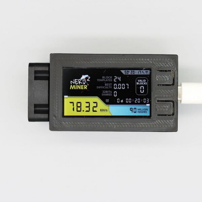 비트코인 채굴기 가정용 고성능 도지 너드 마이너 V2 프로 솔로 복권 BTC 크립토 너드마이너 V2.0 해시레이트 78K 블랙 케이스 사일런트 쿨링 팬 포함, 1개