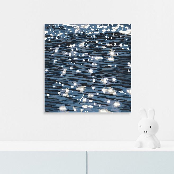 플레이어바웃 DIY 반짝이는 바다 명화그리기 세트 유화 20 x 20cm, 반짝이는 바다 (PL00006), 1개