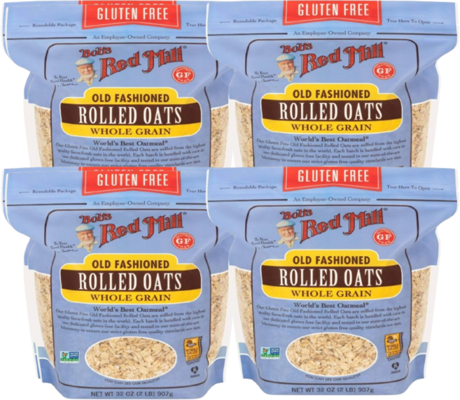 [밥스 레드 밀] 올드 패션 롤드 오트 907 g 4 SET, 1개
