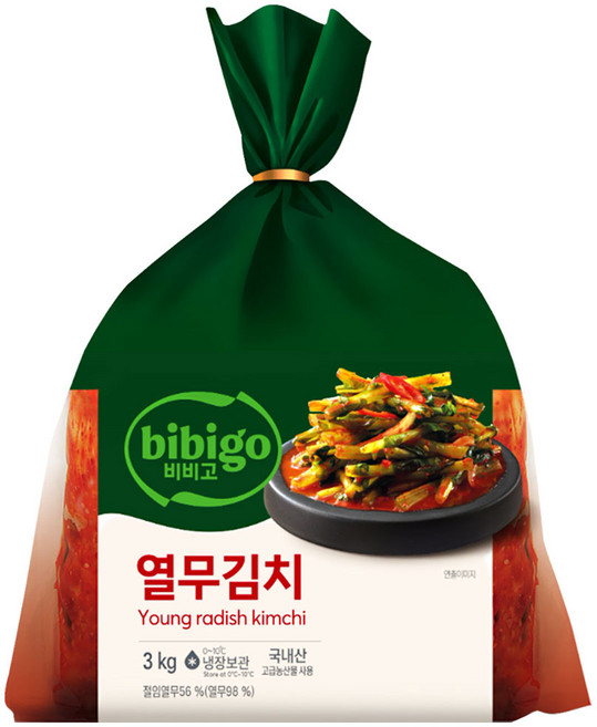 (직택배) 비비고 열무김치, 3kg, 1개