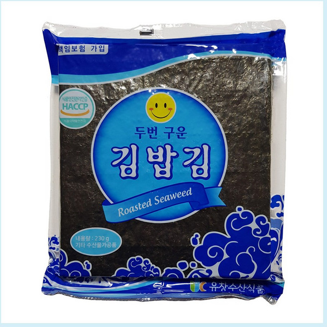 freshMe 유창 두번구운 김밥김(일반) 100매x80봉, 230g, 80개