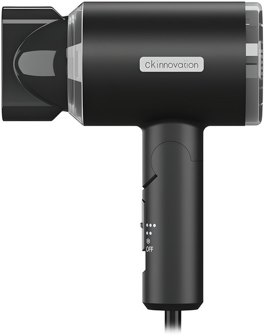 CKI 접이식 헤어 드라이기 1000W, CKI-D160, 블랙