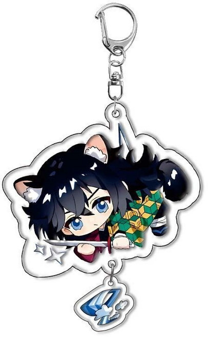 귀멸의 칼날 아크릴 캐릭터 키링 열쇠고리 가방고리 애니메이션 굿즈, A-04, 1개