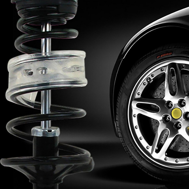 퍼펙트 파워 완충기 좌우 1세트(2p) 코너링 승차감 UP 서스펜션 쇼바 충격흡수 충격완화 자동차 튜닝용품, 레드-A, 1개