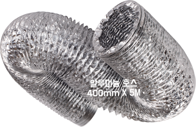 스파이럴 연통 화목난로 닥트 덕트자재 직관 100mm x 1M 난로연통 후렉시블 플렉시블 주름관 자바라, 1개