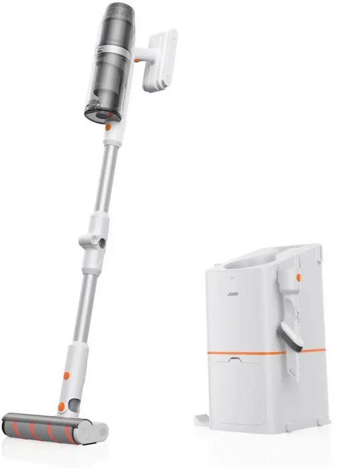 JONR VC12 Pro 무선 진공 청소기클린 스테이션 자동 먼지 청소 충전, 01 CHINA, 01 하얀색, 01 KR