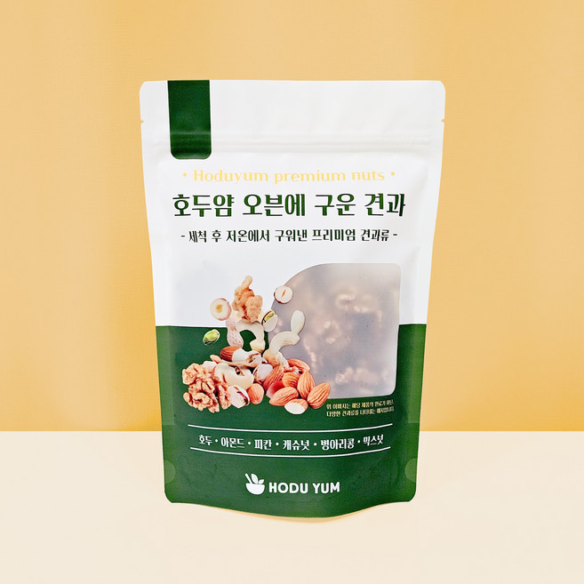 호두얌 저온에 구운 프리미엄 믹스넛, 1개, 350g