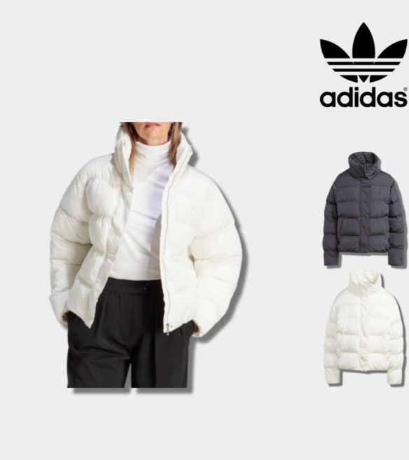 매장정품 아디다스 여성 패딩 여자 퀼팅 점퍼 여자 루즈핏 비건퍼퍼 숏패딩 패딩자켓