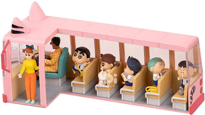 짱구 떡잎 유치원 버스 피규어 7종 확정 풀세트 (히든포함), 1개