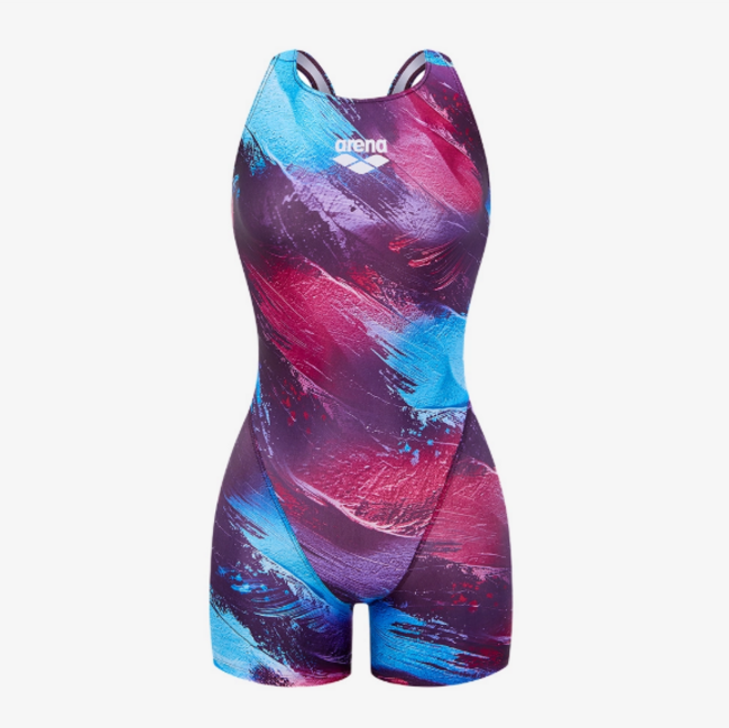아레나 여자 마티에르 선수 반신 3부 크로스백 수영복 "A5FL1CE01" 끈주머니 증정