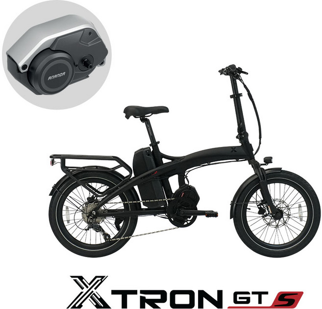 퀄리스포츠 엑스트론 GTS 48V 500W 삼성배터리 미드모터 전기자전거, 블랙, 알루미늄