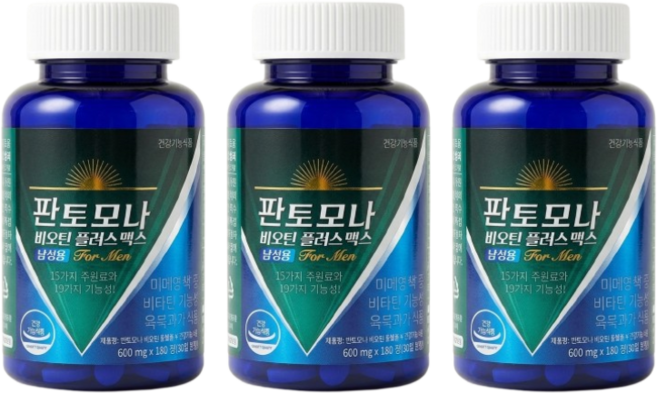 판토모나 비오틴 플러스 맥스 남성용, 180정, 3개