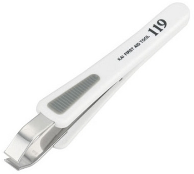 카이 일본 족집게 119 PC 핸들 논슬립 쪽집게 트위저, 1개, 카이 핸들족집게