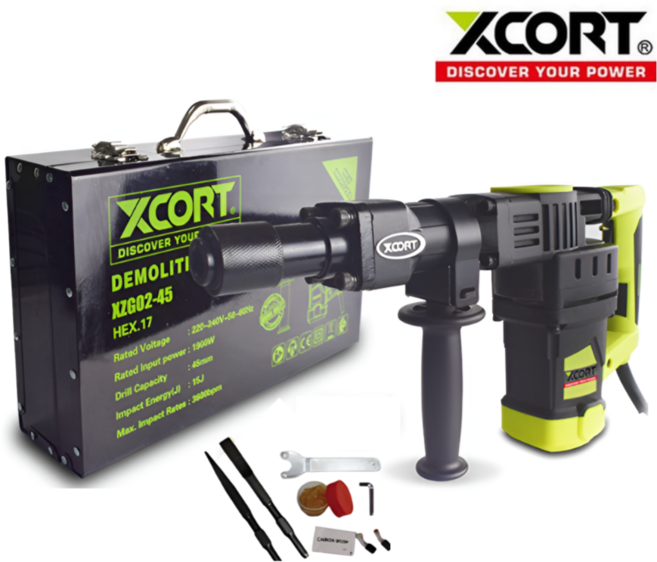 철거 뿌레카 데몰리션 엑스코트 1900W 파워 XZG02-45 파괴함마드릴, 유선, 1개