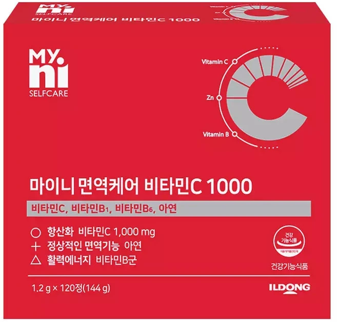 () 마이니 면역케어 비타민C 1000 면역기능 활력 120정, 1개