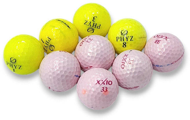 파이즈 로스트볼 A급 4피스 컬러볼 20알 삼선퍼터라인, 1개, 20개입, 컬러